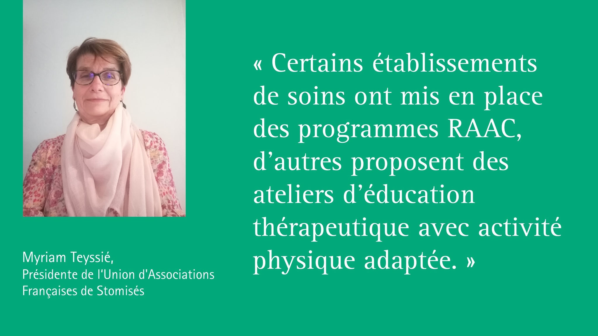 Activité physique et stomie – Interview de Myriam Teyssié 