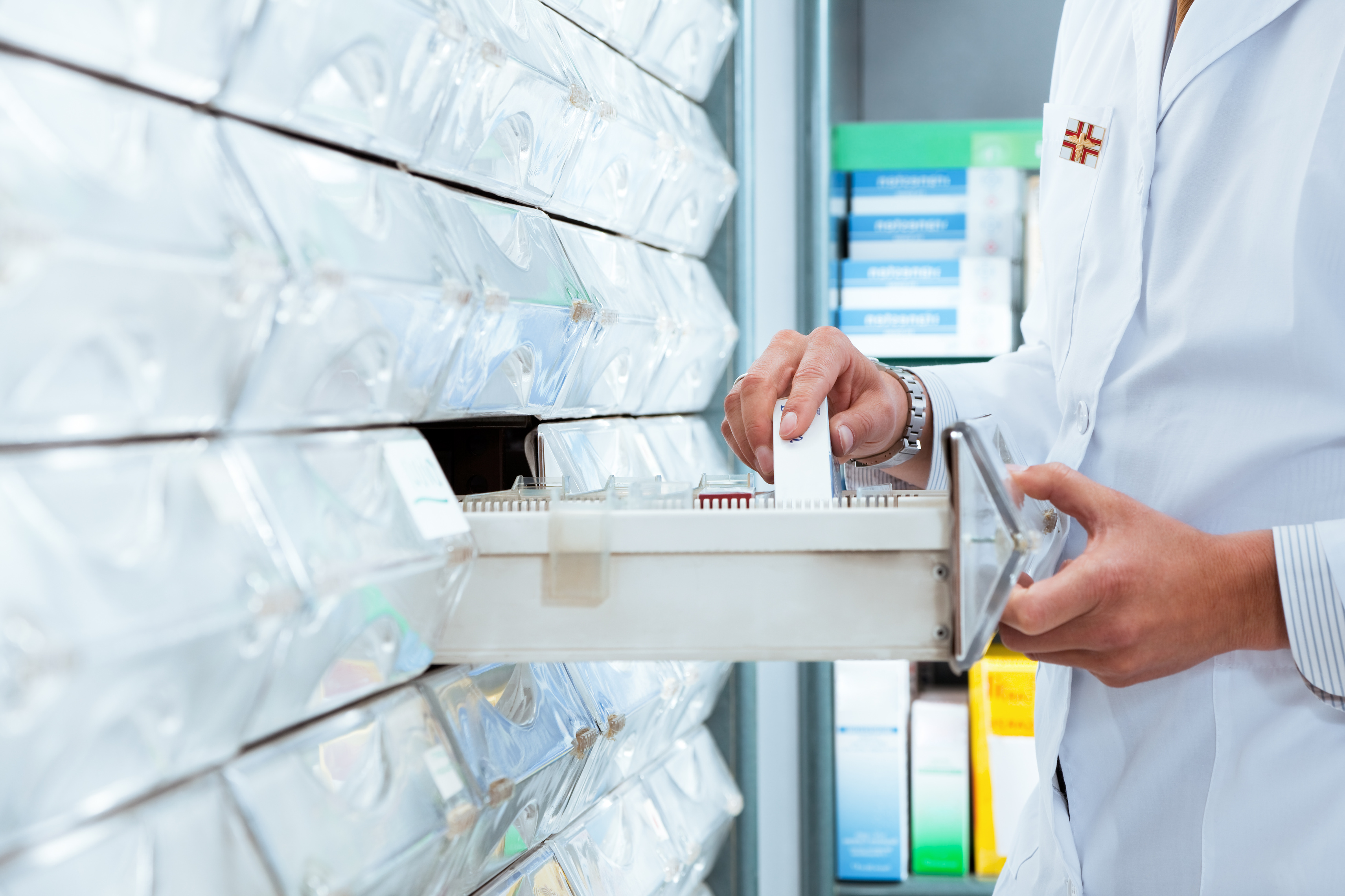 Tiroirs de médicaments