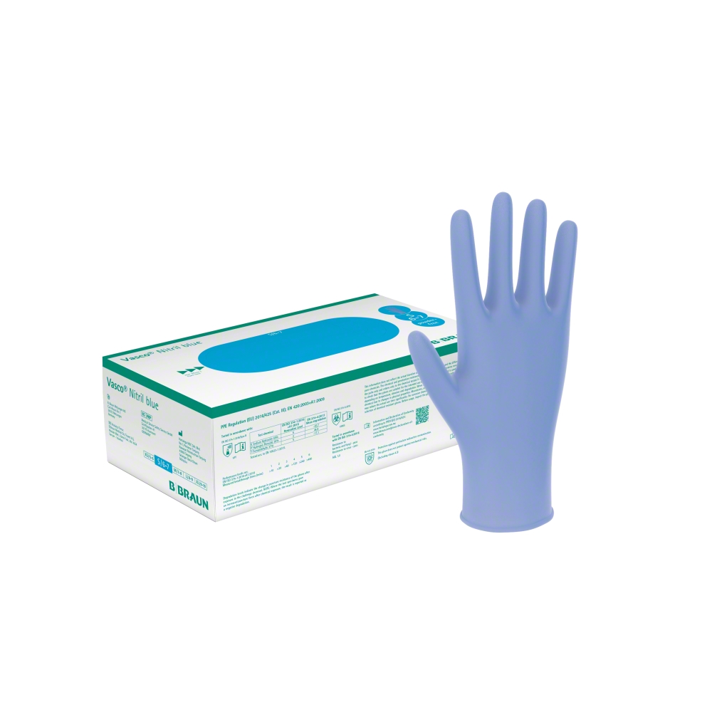 Gants Bluvardi - Cotton Stretch Uni Blue- Chauffe-poignets - Taille unique